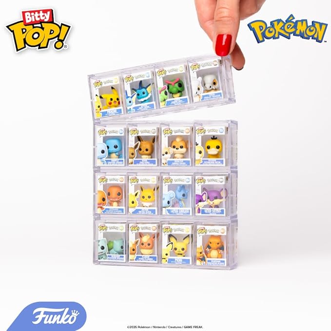 Funko Bitty Pop! Pokemon Pack da 4 - 2,5 cm (Bulbasaur, Flareon, Pichu, Charizard)