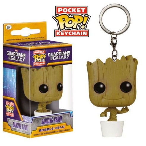 Portachiavi Guardians of the Galaxy Pocket POP! Dancing Groot 4 cm