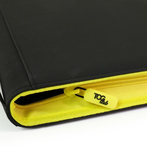 TcgLab - Album 9 - 9 Tasche con Zip Gialla - 468 slot - Nero