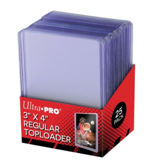 Ultra Pro - Toploader Bordo Trasparente 3" x 4" Clear Regular (25 pezzi)