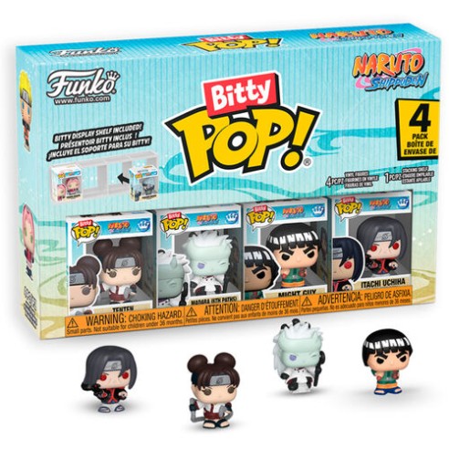 Funko Bitty POP! Naruto Shippuden Pack da 4 - 2,5 cm (Tenten, Madara, Might guy, Itachi)