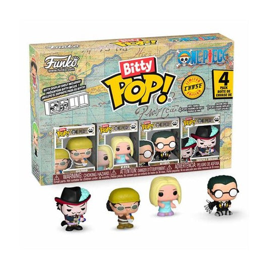 Funko Bitty Pop! One Piece Pack da 4 - 2,5 cm (Usopp, kaya, Kuro, Dracule)