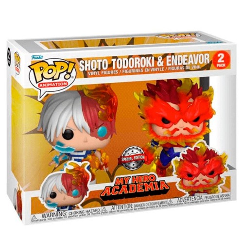 Funko POP! My Hero Academia Endeavor e Todoroki (2 Pack) 9 cm