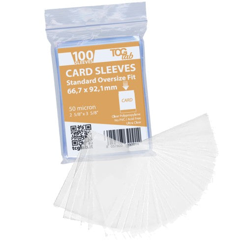 TcgLab - 100 bustine protettive economy - ultra clear - Oversize 50 micron