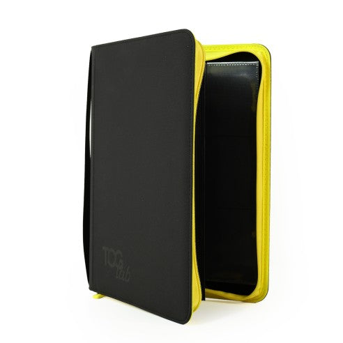 TcgLab - Album 9 - 9 Tasche con Zip Gialla - 468 slot - Nero