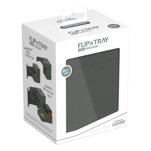 Porta mazzo+dadi - Ultimate Guard Flip'n'Tray 133+ Xenoskin - Grey
